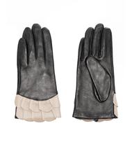 TOSCA BLU guanto con rouches  negru / nat - Mănuși - 1