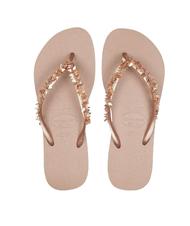 HAVAIANAS SLIM LEAVES Papuci flip-flop rose / aur - Pantofi femei - 1