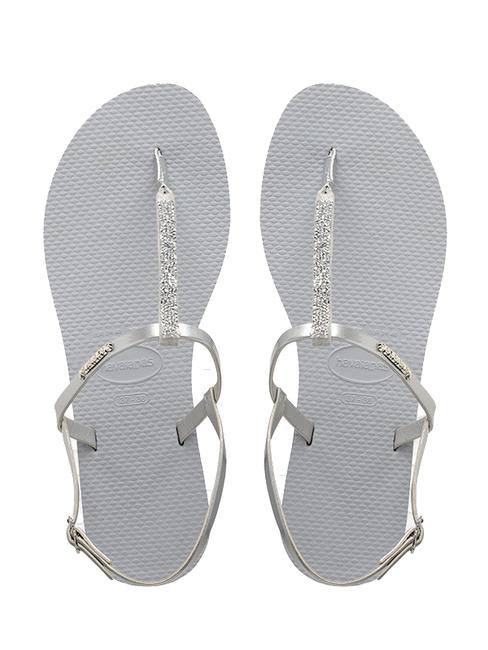 HAVAIANAS YOU RIVIERA CRYSTAL Sandale tanga cu curele bla / stegr - Pantofi femei
