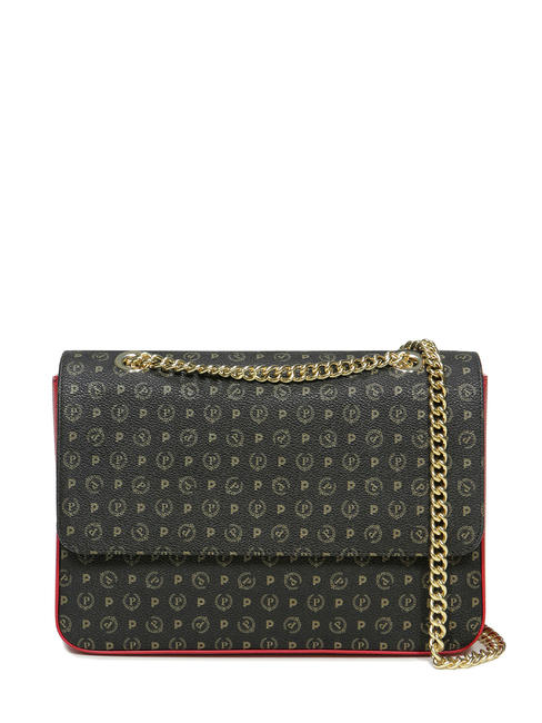 POLLINI Patrimoniul clasic Geantă de umăr lac negru - Genți femei