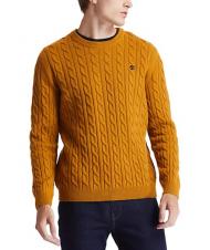 TIMBERLAND P-B LAMBWOOL Pulover cu g&acirc;t crew din amestec de l&acirc;nă cizma de grau - Pulovere pentru bărbați - 1