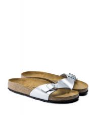 BIRKENSTOCK MADRID BIRKO FLOR Sandale cu papuci argint - Pantofi femei - 1