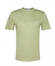 CALVIN KLEIN CHEST LOGO Tricou din bumbac salvie - tricou - 1