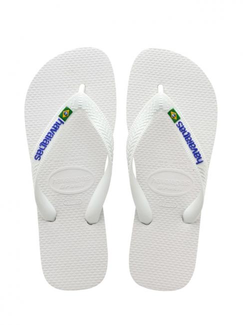 HAVAIANAS BRASIL LOGO Încălțăminte bărbătească alb - Pantofi unisex