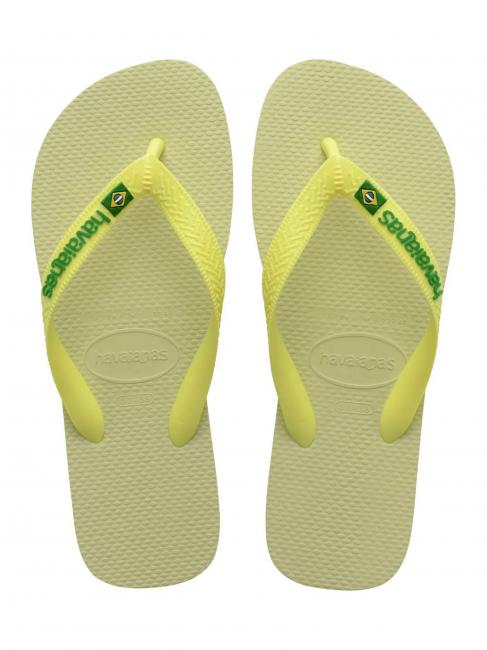 HAVAIANAS BRASIL LOGO Încălțăminte bărbătească verde lime - Pantofi unisex