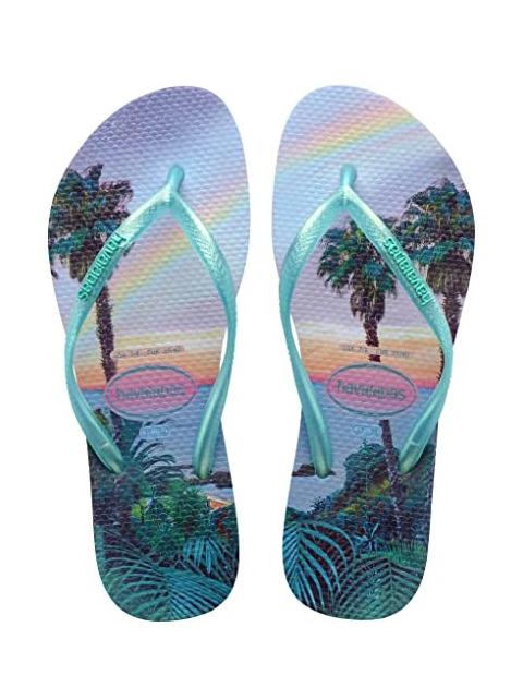 HAVAIANAS  Flip flops-uri SLIM PAISAGE liliac liniștit - Pantofi femei