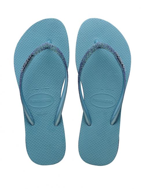 HAVAIANAS SLIM SPARKLE II Papuci flip-flop albastru nautic - Pantofi femei