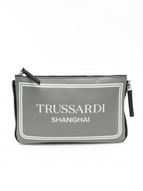 TRUSSARDI CITY POCKET Geantă de mână shanghai gri - Genți femei