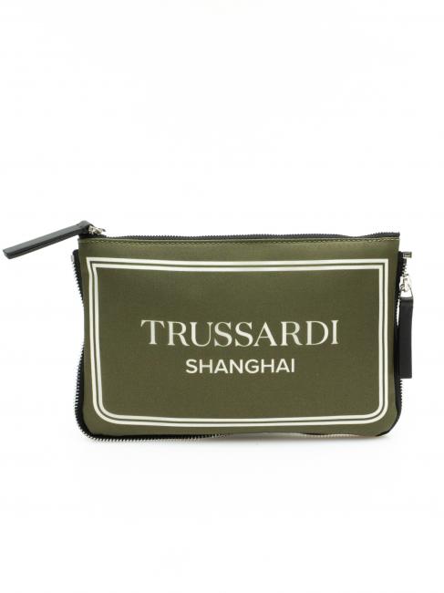 TRUSSARDI CITY POCKET Geantă de mână verde shanghai - Genți femei