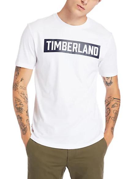 TIMBERLAND SS 3D EMBOSSED Tricou cu logo în relief alb - tricou