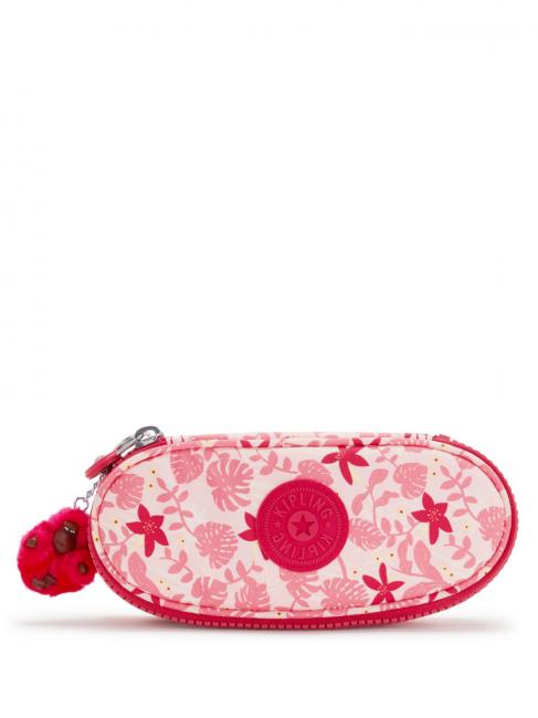 KIPLING DUOBOX Carcasa medie frunze roz - Penare și accesorii