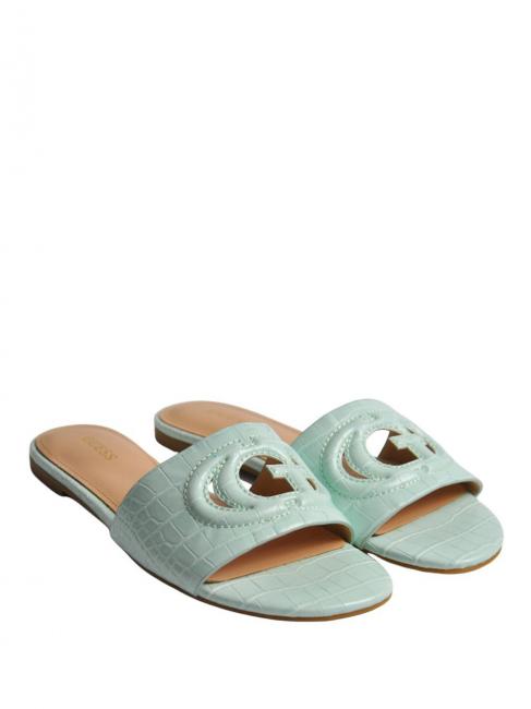 GUESS TASHIA 2 Papuci cu imprimeu nucă de cocos surf - Pantofi femei