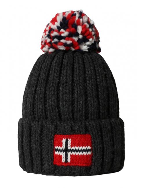 NAPAPIJRI k semiury 5 cappello Pălărie Ponpon melange gri închis - Pălărie pentru copii