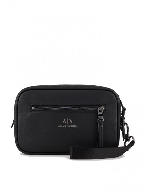 ARMANI EXCHANGE Beauty case con tasca frontale e polsierina  negru - Truse de toaletă