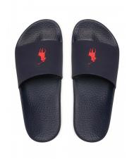 RALPH LAUREN POLO SLIDE Papuci bleumarin / roșu pp - Pantofi bărbați - 1