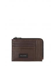 PIQUADRO HARPER  Suport card din piele / poseta pentru monede MORO - Portofele bărbați - 1