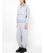 TWINSET U&B  Hanorac complet cu broderie si jogging melange gri - Costume sport pentru femei - 1