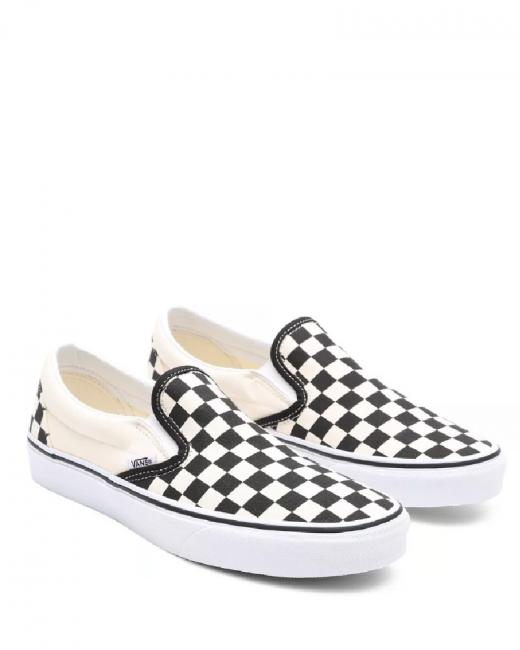 VANS CLASSIC  CLASSIC Slip on pentru femei blk & whtchckerbo - Pantofi unisex