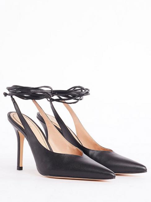 GAUDÌ VANESSA Pantof din piele cu șireturi BLACK - Pantofi femei
