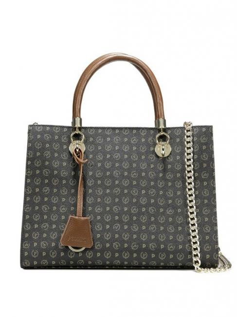 POLLINI Tapiro Geantă de mână, cu curea de umăr negru maro - Genți femei