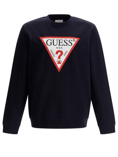 GUESS AUDLEY Hanorac cu logo triunghi smartblue - hanorace