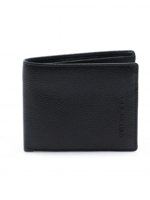 PIQUADRO X1 Portofel de piele negru - Portofele bărbați