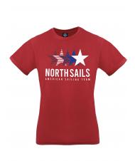 NORTH SAILS AMERICAN SAILING TEAM Tricou din bumbac roșu - tricou - 1