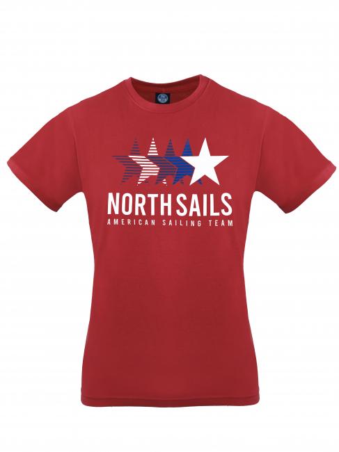 NORTH SAILS AMERICAN SAILING TEAM Tricou din bumbac roșu - tricou