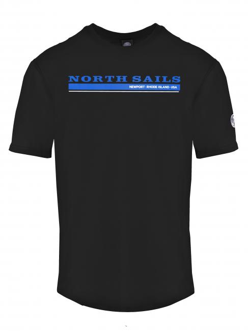 NORTH SAILS NEWPORT Tricou din bumbac negru - tricou