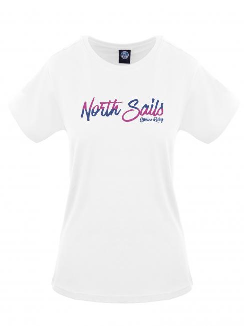 NORTH SAILS BICOLOR LOGO Tricou din bumbac alb - tricou