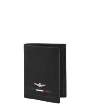 AERONAUTICA MILITARE FIGHTER Portofel vertical din piele - Portofele bărbați
