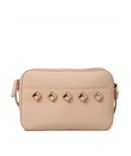 TWINSET SQUARED STUDS Geanta de umar cu fermoar nisip cubanez - Genți femei - 1
