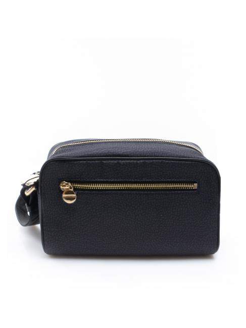 BORBONESE CAMERA CASE SMALL ECO LINE Geantă de umăr mini, din material textil negru închis - Genți femei