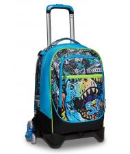 SJGANG GANG ANIMALI FLIP 3D SJ Rucsac troler detasabil cu roti triple negru - Rucsacuri cu role - 1
