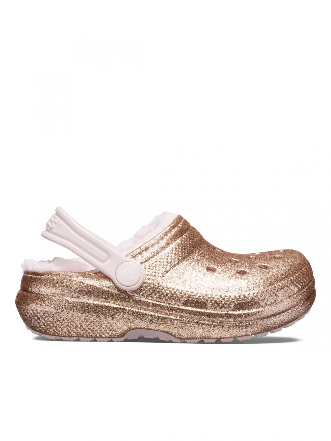 CROCS CLASSIC LINED GLITTER CLOG TODDLER Sabot captusit