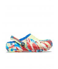 CROCS CLASSIC LINED MARBLED GLOG TODDLER Sabot captusit - Pantofi pentru bebeluși