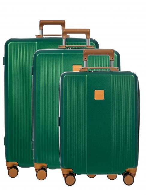 BRIC’S RAVENNA Set 3 troller: bagaj de mână, mediu, mare verde - Set trolere