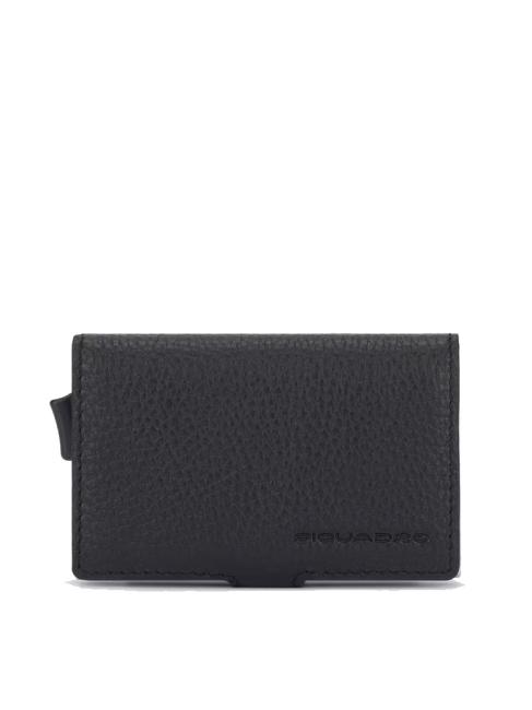 PIQUADRO MODUS RESTYLG Suport card de credit din piele negru - Portofele bărbați