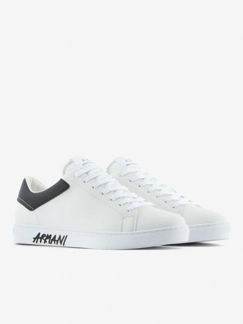 ARMANI EXCHANGE Sneaker pelle Adidași op.alb + negru - Pantofi femei