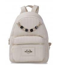 LOVE MOSCHINO CHARM Rucsac cu lant fildeş - Genți femei - 1