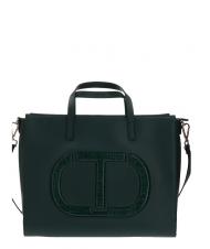 TWINSET Borsa a mano Cu curea de umar detasabila verde inchis - Genți femei - 1
