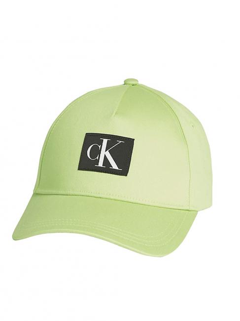 CALVIN KLEIN CITY NYLON Şapcă de baseball din bumbac verde obosit - Căciuli