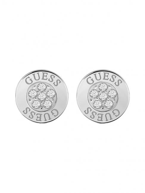 GUESS BUTTON LOGO AND CRYSTAL STUDS Cercei SILVER - Cercei
