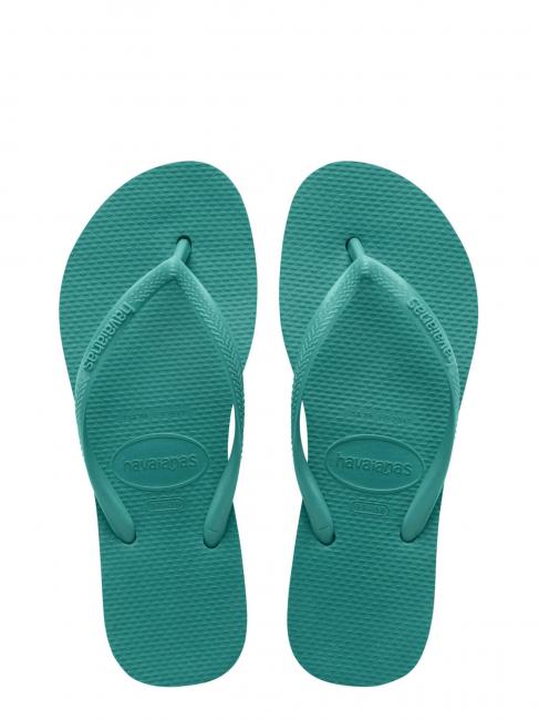 HAVAIANAS  SLIM FLATFORM Flip-flops pentru femei prospețime verde - Pantofi femei