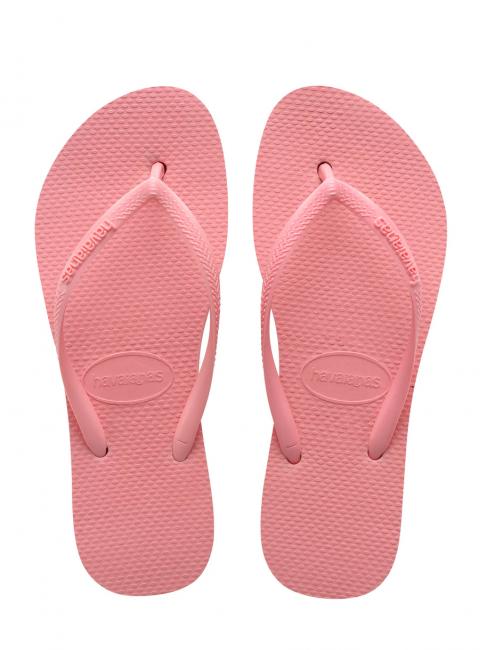 HAVAIANAS  SLIM FLATFORM Flip-flops pentru femei macaron roz - Pantofi femei