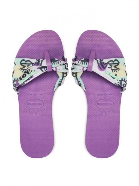 HAVAIANAS YOU SAINT TROPEZ CITY Sandale Violet - Pantofi femei