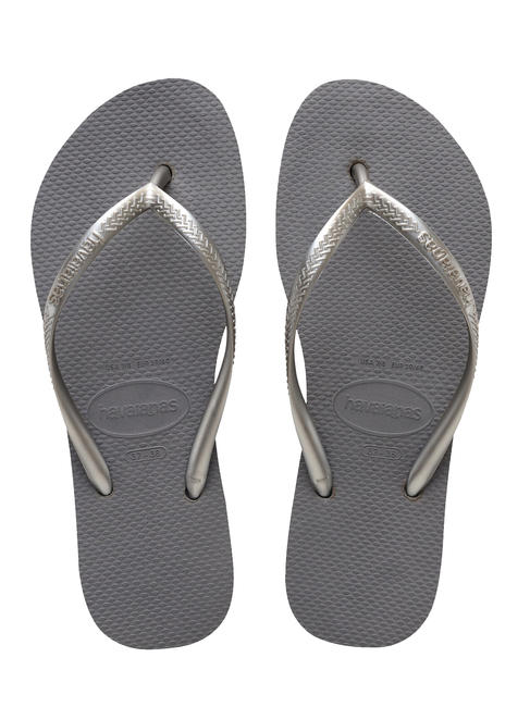 HAVAIANAS SLIM FLATFORM SLIM FLATFORM Flip-flops pentru femei oțel / gri - Pantofi femei