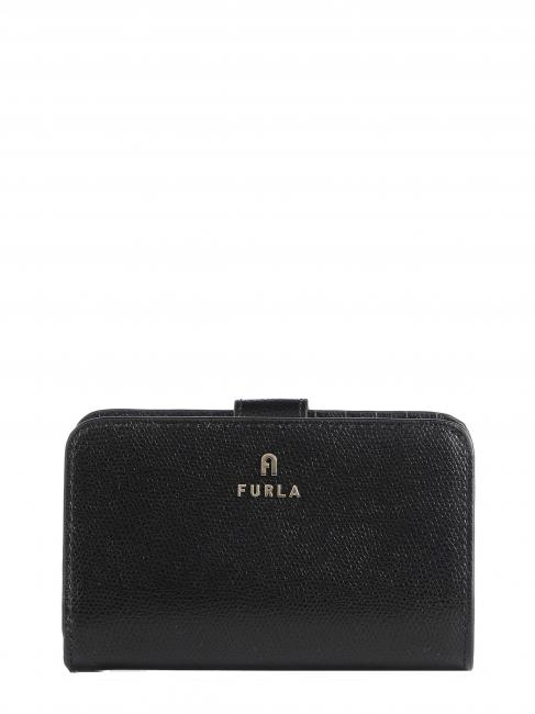 FURLA CAMELIA Portofel de dama din piele negru - Portofele femei