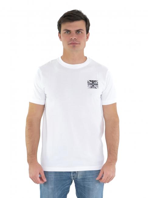 JOHN RICHMOND RAQUOT Tricou cu steag cu logo alb optic - tricou