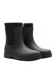 TOMMY HILFIGER RAIN BOOT ANKLE Botine impermeabile BLACK - Pantofi femei - 1